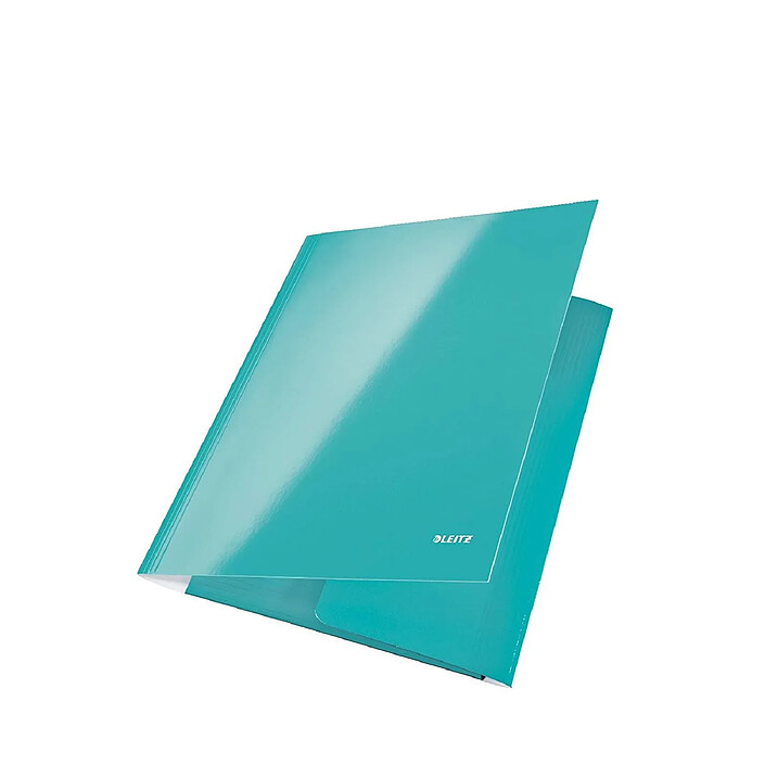 Avis LEITZ Chemise 3 Rabats Elastique WOW A4 Carton Pelliculé Bleu glacé