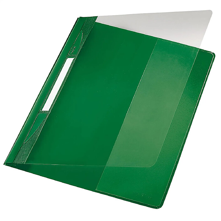 LEITZ Chemise à lamelles EXQUISIT Format A4+ PVC Vert