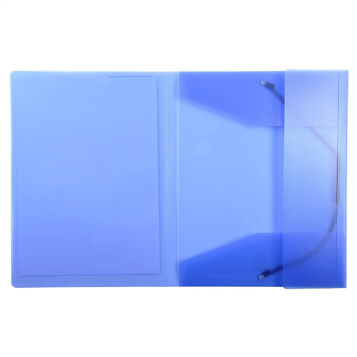 Acheter EXACOMPTA Chemise à élastiques 3 rabats polypropylène translucide Krea Cover - A4 - Bleu x 5