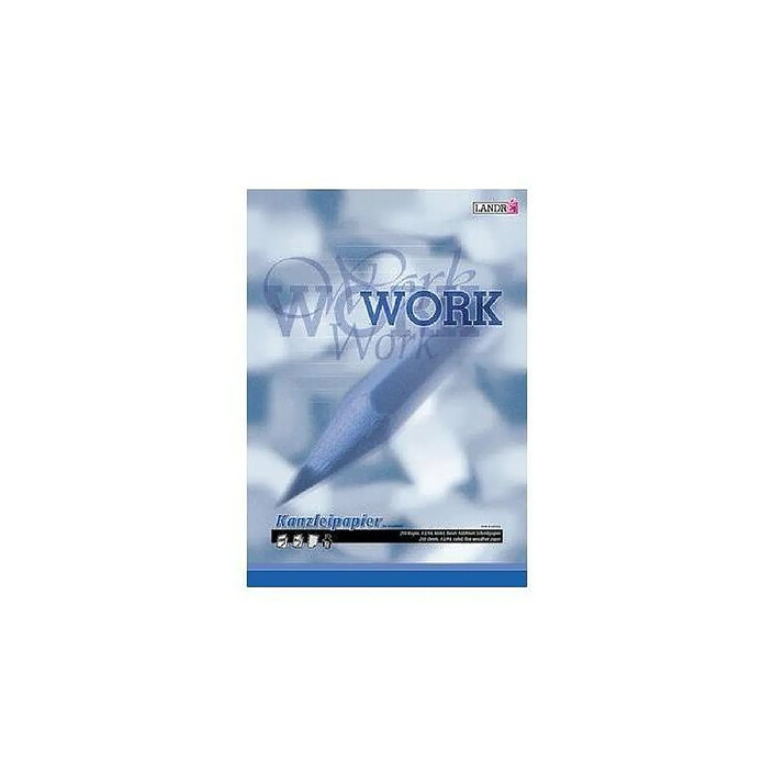 LANDRÉ Papier de bureau 'WORK', format A3/format A4, ligné