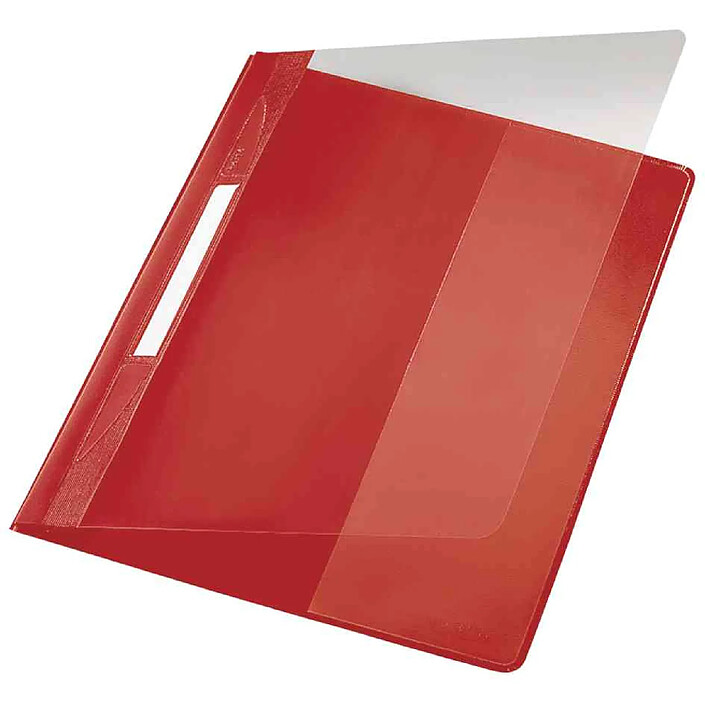 LEITZ Chemise à lamelles EXQUISIT Format A4+ PVC Rouge