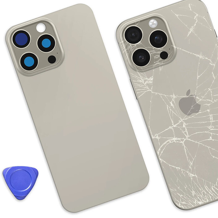 Acheter Avizar Cache Batterie de Remplacement pour iPhone 16 Pro Max avec Adhésif Intégré Gris clair