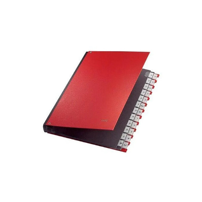 LEITZ Trieur, A4, A-Z, 24 compartiments, plastique, rouge