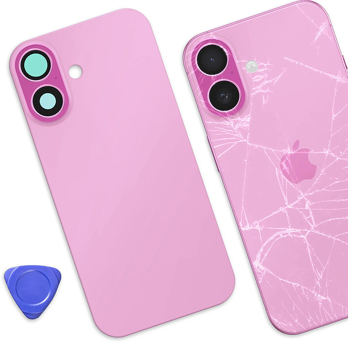 Acheter Avizar Cache Batterie de Remplacement pour iPhone 16 avec Adhésif Intégré Rose