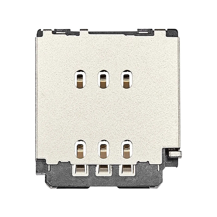 Clappio Lecteur de carte Nano SIM pour iPhone 16 Pro Pièce de réparation Compatible
