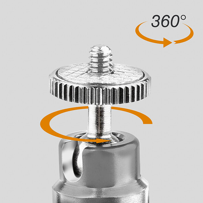 LinQ Trépied Bureau Smartphone Rotatif à 360° Pieds Extensibles  Argent pas cher