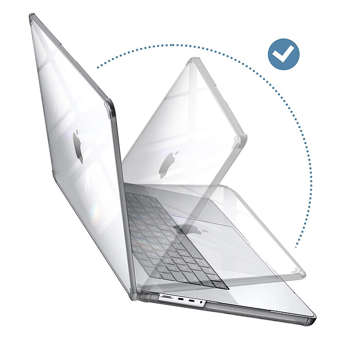 Avis Supcase Coque Intégrale pour MacBook Pro 16 2023 , 2022 et 2021 Antichoc Noir transparent
