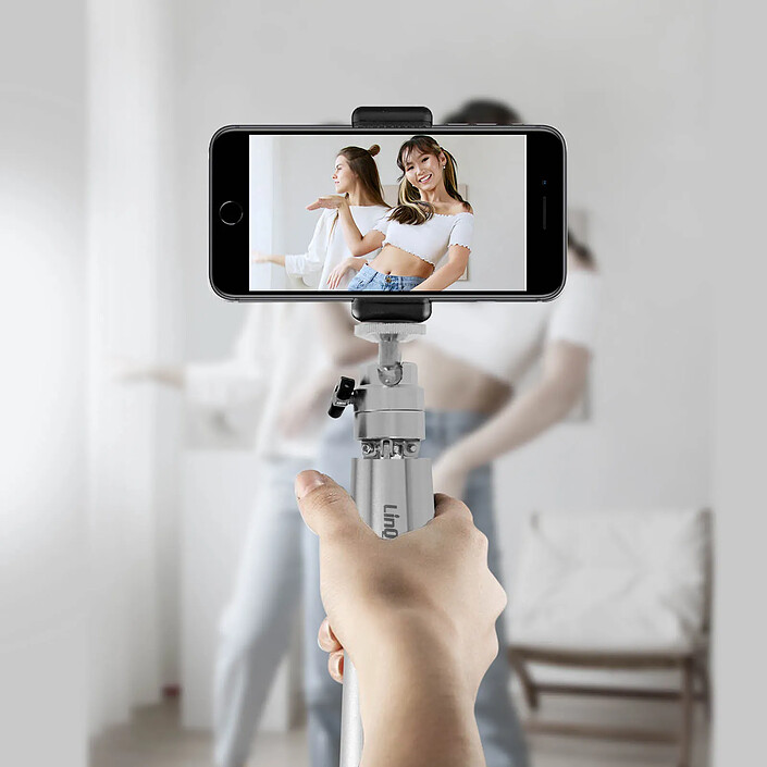 Acheter LinQ Mini Trépied Smartphone Métal Pieds Extensibles Rotatif 360° Linq Argent