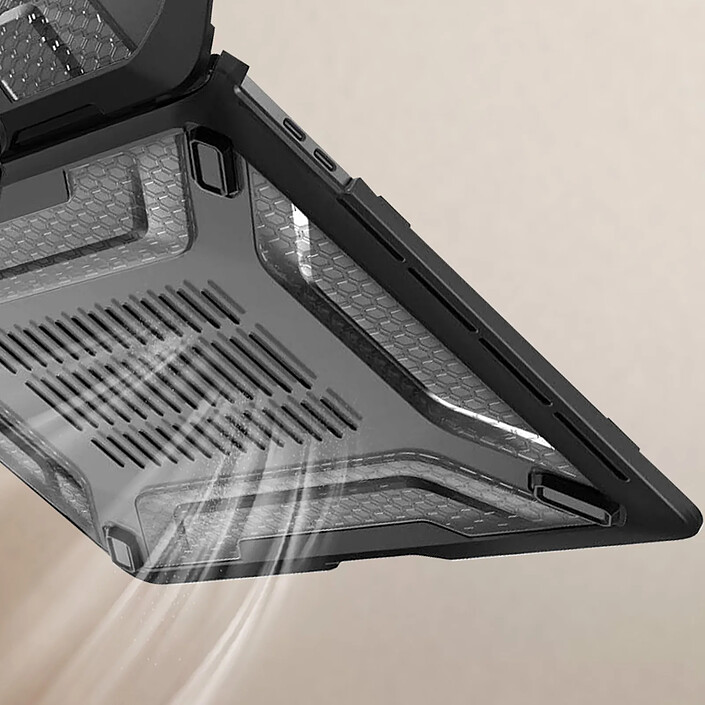 Supcase Coque Bumper pour MacBook Pro 13" 2022 et 2020 Noir transparent pas cher