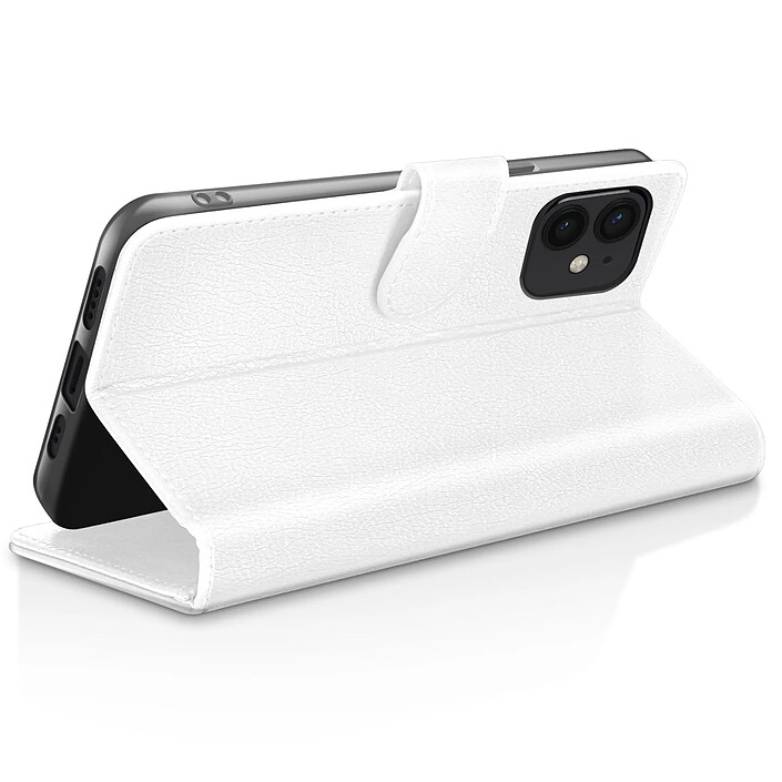 Avis Zanaé Étui Portefeuille pour iPhone 12 mini Fonction Support et Languette Magnétique Blanc