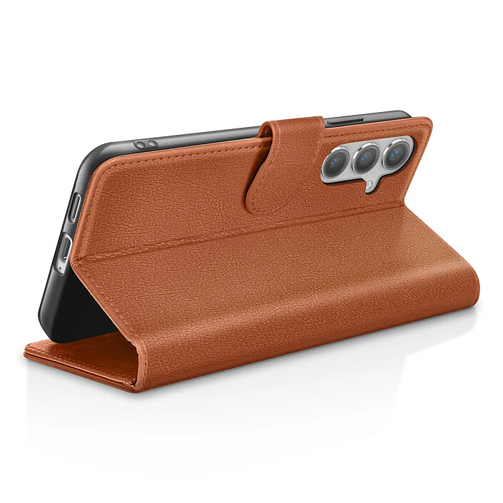Avis Zanaé Étui Portefeuille pour Galaxy S24 Plus avec Support et Languette Magnétique Marron