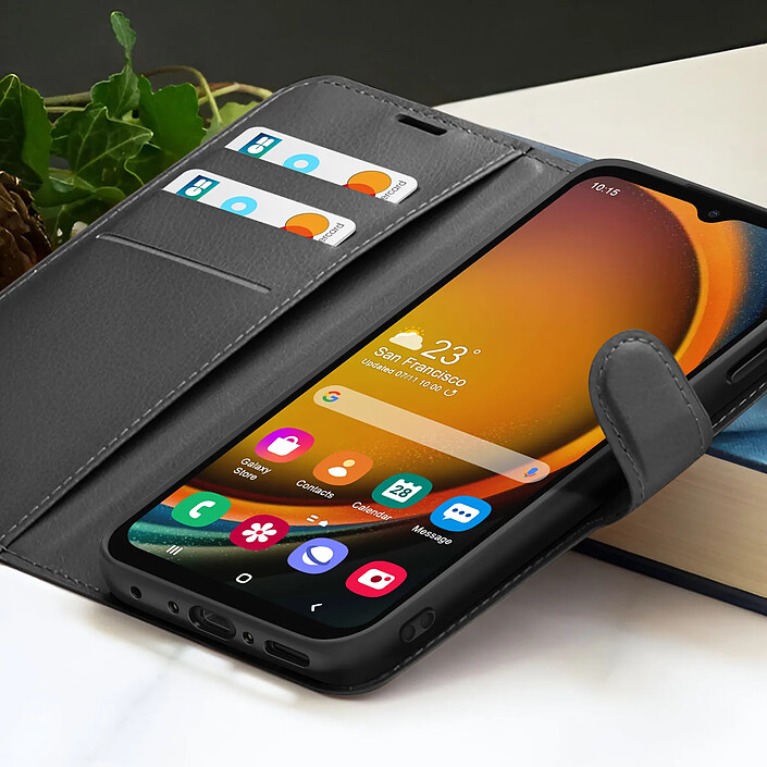 Acheter Zanaé Étui Portefeuille pour Galaxy XCover 7 Pro avec Support et Languette Magnétique Noir