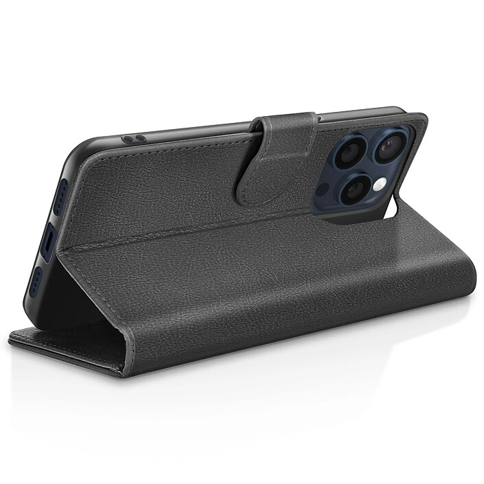 Avis Zanaé Étui Portefeuille pour iPhone 15 Pro Max avec Support et Languette Magnétique Noir