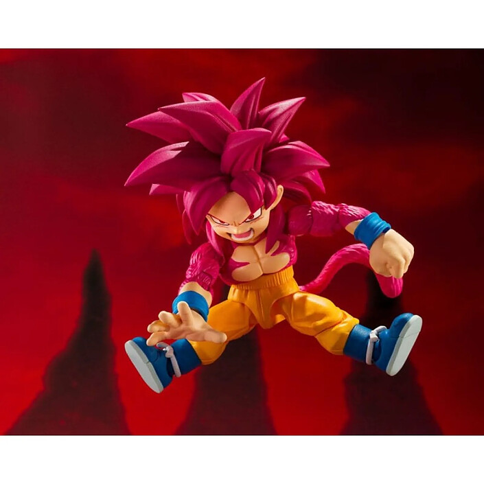 Dragon Ball Daima - Figurine S.H.Figuarts Super Saiyan Level 4 Son Goku (mini) 8 cm pas cher
