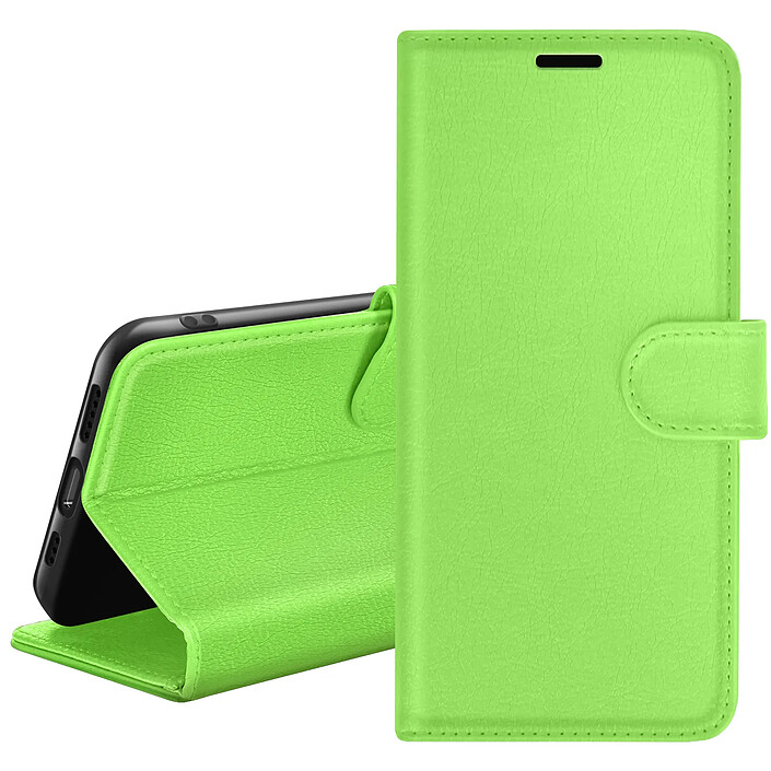 Zanaé Étui Portefeuille pour Samsung A26 Support et Languette Magnétique Vert