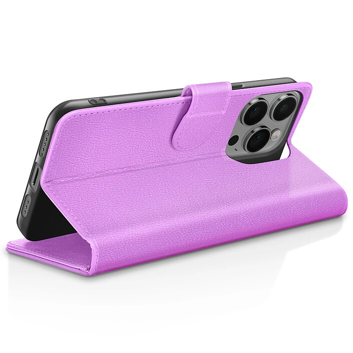 Avis Zanaé Étui Portefeuille pour iPhone 14 Pro Support et Languette Magnétique Violet