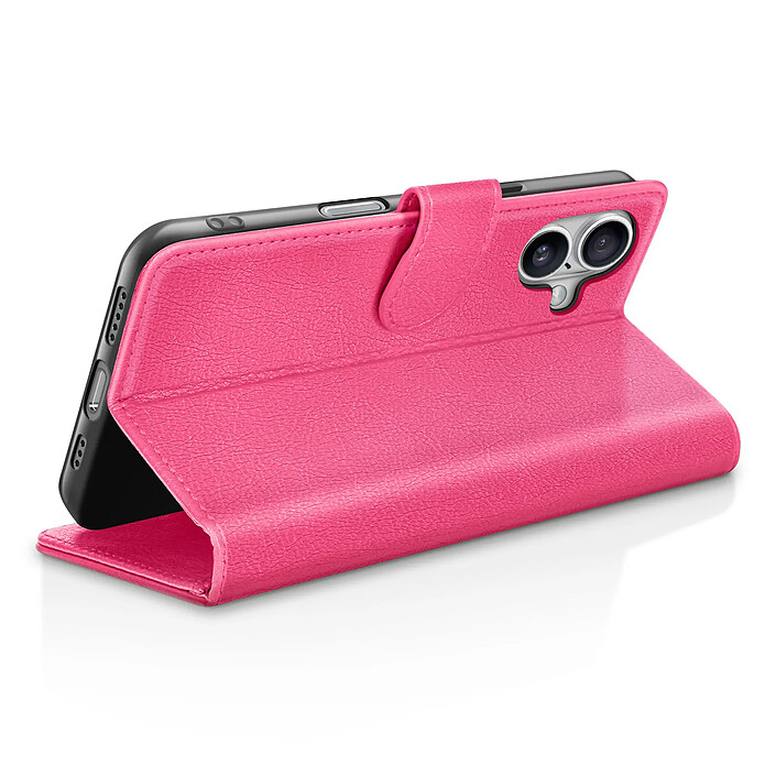Avis Zanaé Étui Portefeuille pour iPhone 17 Air Fonction Support et Languette Magnétique Fuchsia