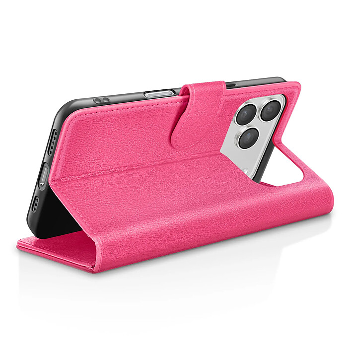 Avis Zanaé Étui Portefeuille pour iPhone 17 Pro avec Support et Languette Magnétique Fuchsia