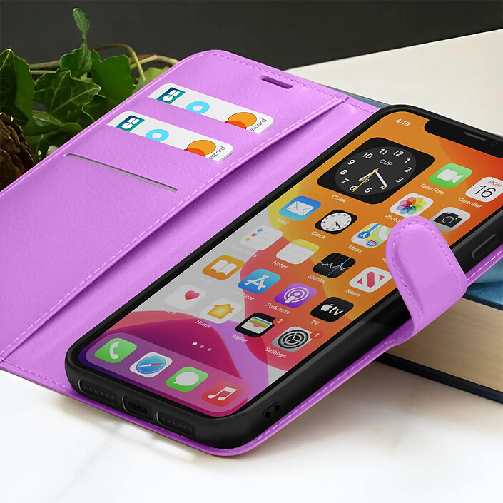 Acheter Zanaé Étui Portefeuille pour iPhone 11 Support et Languette Magnétique Violet
