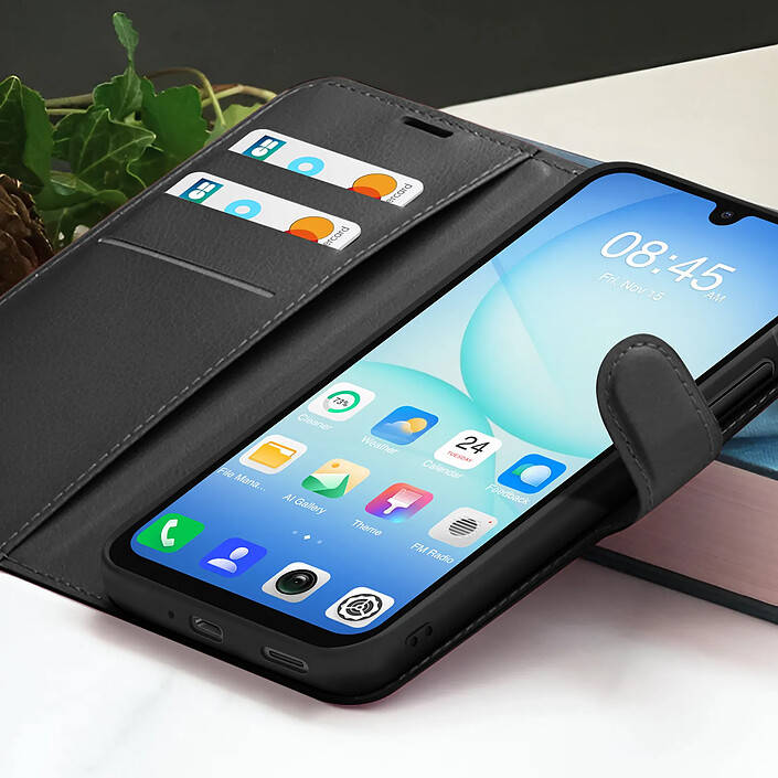 Acheter Zanaé Étui Portefeuille pour Samsung A17 Support et Languette Magnétique Noir