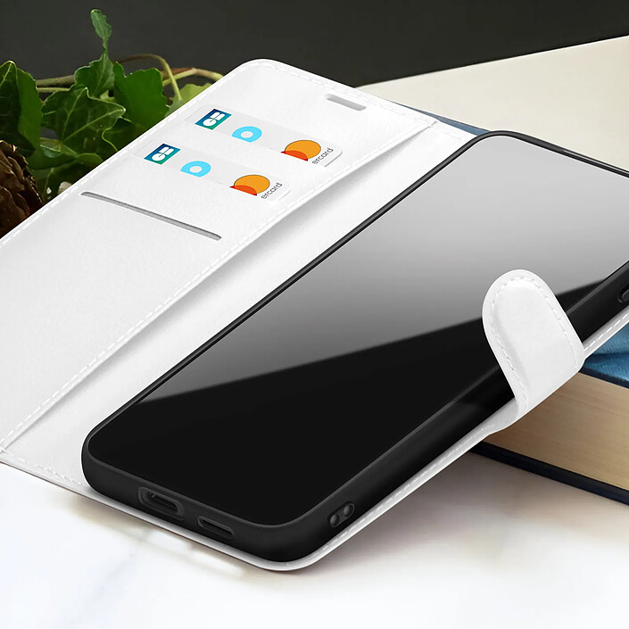 Acheter Zanaé Étui Portefeuille pour Oppo A53 / A53s Support et Languette Magnétique Blanc