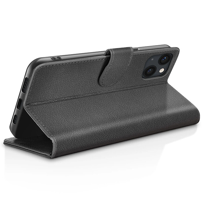 Avis Zanaé Étui Portefeuille pour iPhone 13 Support et Languette Magnétique Noir