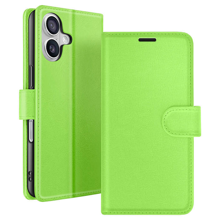 Zanaé Étui Portefeuille pour iPhone 17 Air Fonction Support et Languette Magnétique Vert