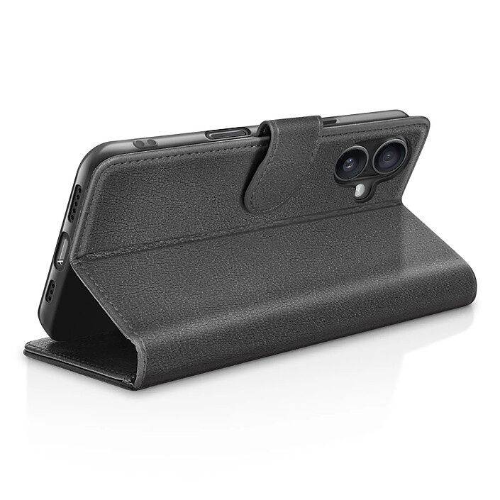 Avis Zanaé Étui Portefeuille pour iPhone 16 Plus Support et Languette Magnétique Noir