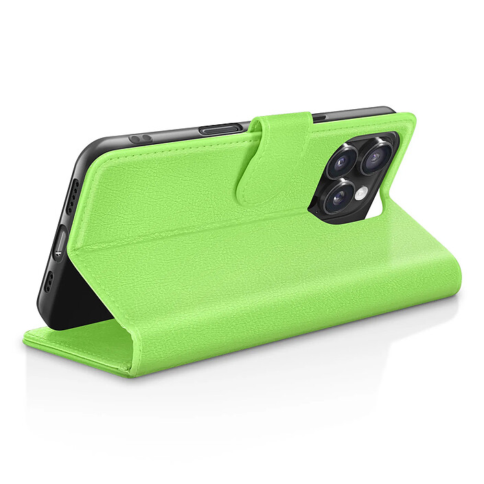 Avis Zanaé Étui Portefeuille pour iPhone 16 Pro Max avec Support et Languette Magnétique Vert