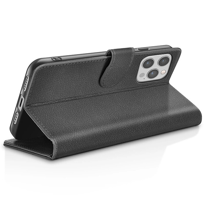Avis Zanaé Étui Portefeuille pour iPhone 12 Pro Max avec Support et Languette Magnétique Noir
