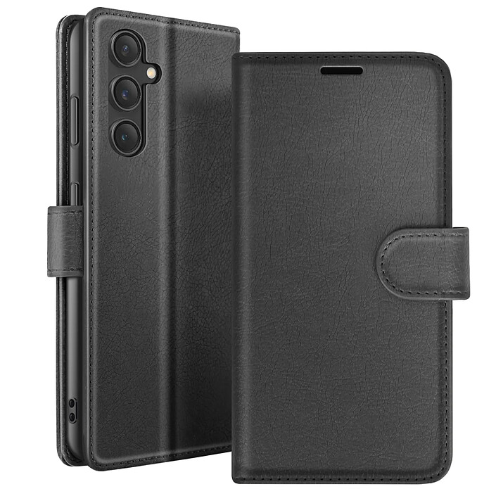 Zanaé Étui Portefeuille pour Galaxy S23 FE Fonction Support et Languette Magnétique Noir