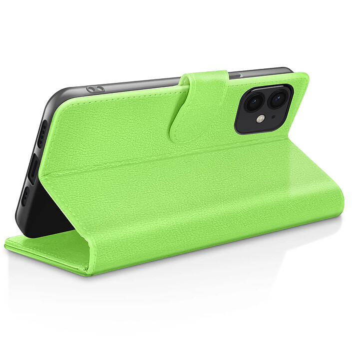 Avis Zanaé Étui Portefeuille pour iPhone 12 mini Fonction Support et Languette Magnétique Vert