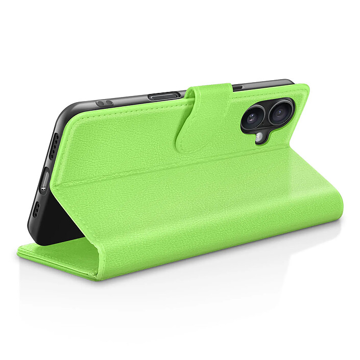 Avis Zanaé Étui Portefeuille pour iPhone 16 Plus Support et Languette Magnétique Vert