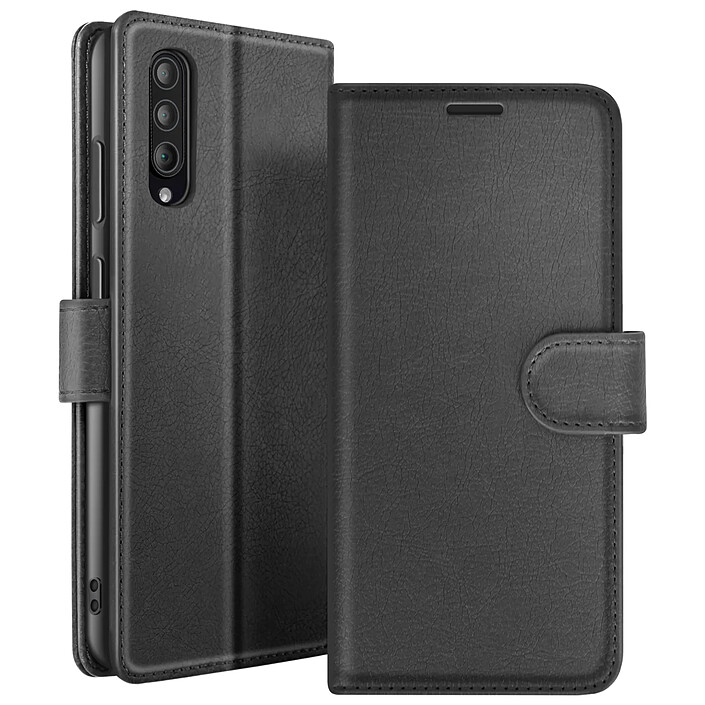 Zanaé Étui Portefeuille pour Galaxy A30s / A50 / A50s Support et Languette Magnétique Noir