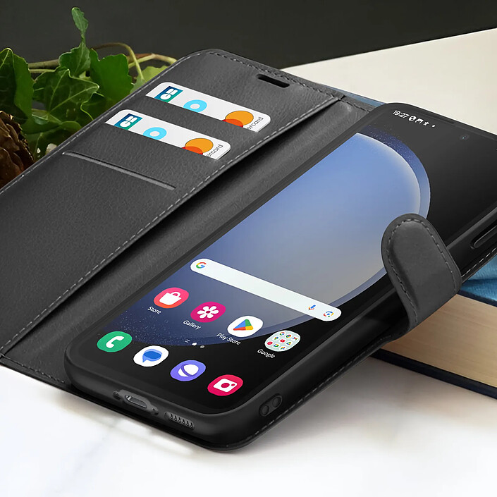 Acheter Zanaé Étui Portefeuille pour Galaxy S23 Plus avec Support et Languette Magnétique Noir
