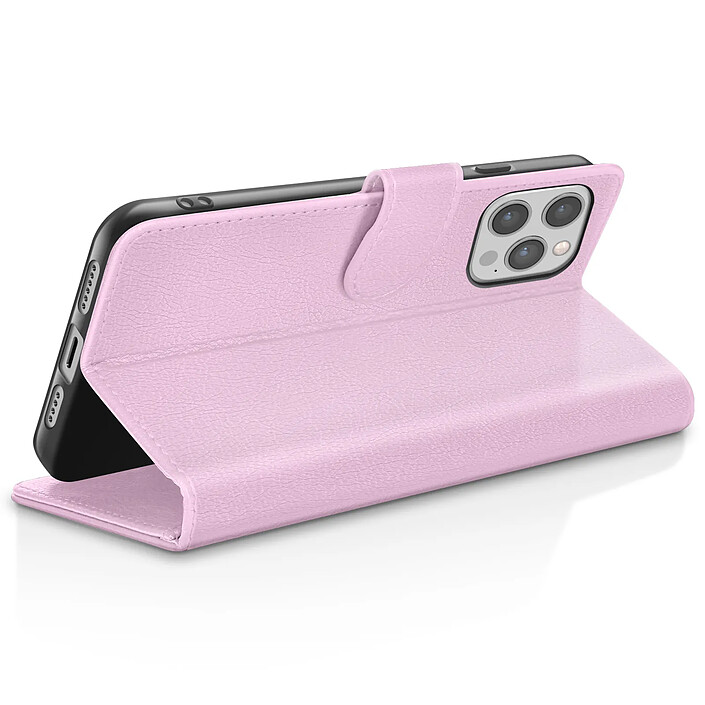 Avis Zanaé Étui Portefeuille pour iPhone 12 Pro Max avec Support et Languette Magnétique Rose