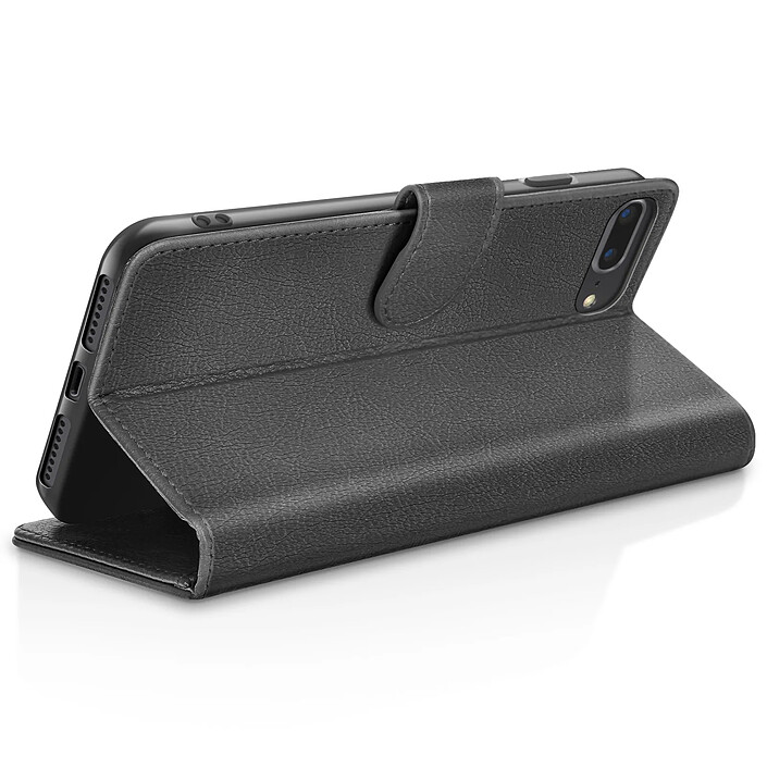 Avis Zanaé Étui Portefeuille pour iPhone 8 Plus / 7 Plus Support et Languette Magnétique Noir