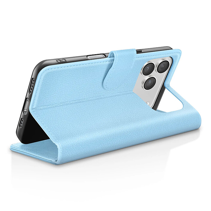 Avis Zanaé Étui Portefeuille pour iPhone 17 Pro Max avec Support et Languette Magnétique Bleu clair