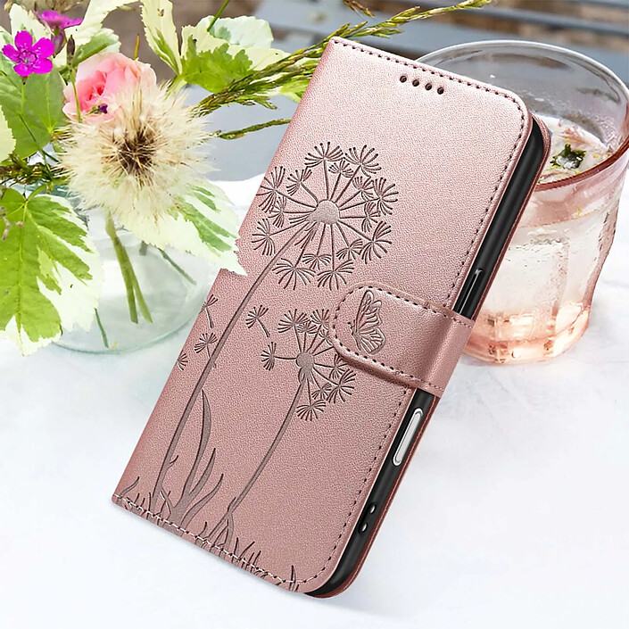 Acheter Zanaé Étui Portefeuille pour iPhone Air Premium Design Fleurs Papillon Rose champagne