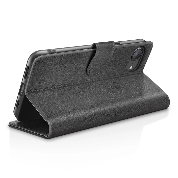 Avis Zanaé Étui Portefeuille pour iPhone 16e Support et Languette Magnétique Noir