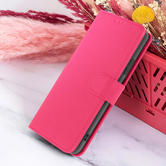 Acheter Zanaé Étui Portefeuille pour Samsung A26 Support et Languette Magnétique Fuchsia