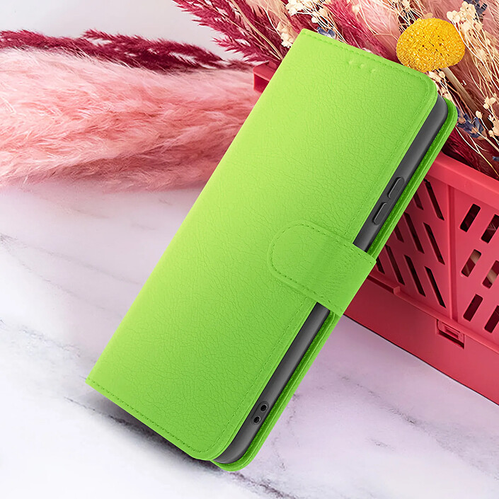 Zanaé Étui Portefeuille pour Samsung A26 Support et Languette Magnétique Vert pas cher