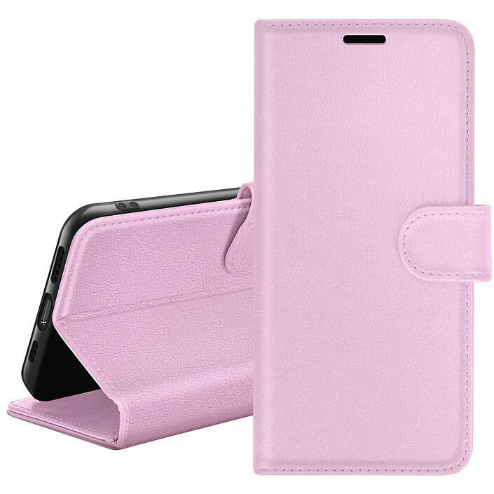 Zanaé Étui Portefeuille pour Vivo Y11s Support et Languette Magnétique Rose
