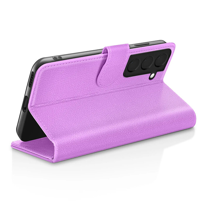 Avis Zanaé Étui Portefeuille pour Samsung Galaxy S22 Plus Support et Languette Violet