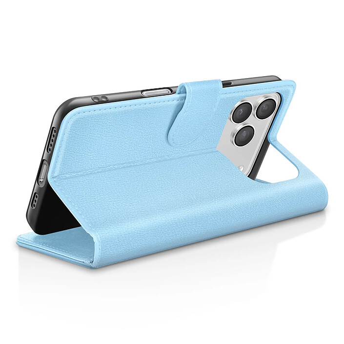 Avis Zanaé Étui Portefeuille pour iPhone 17 Pro avec Support et Languette Magnétique Bleu clair