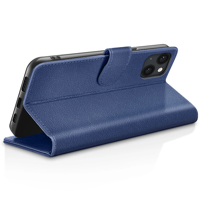 Avis Zanaé Étui Portefeuille pour iPhone 13 Support et Languette Magnétique Bleu nuit