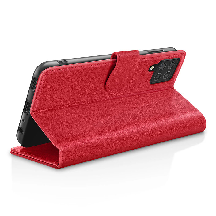 Avis Zanaé Étui Portefeuille pour Galaxy M22 / M32 / A22 Support et Languette Magnétique Rouge