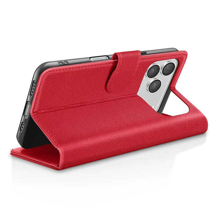 Avis Zanaé Étui Portefeuille pour iPhone 17 Pro avec Support et Languette Magnétique Rouge
