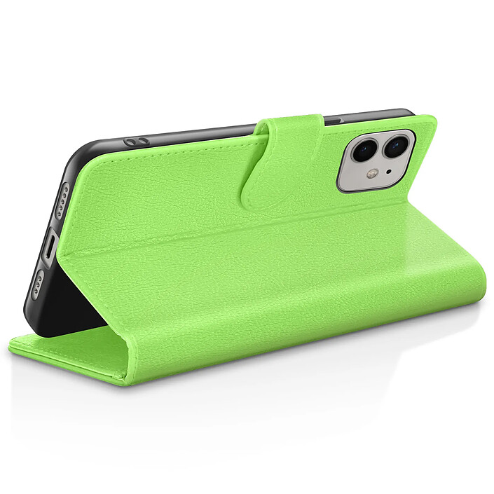 Avis Zanaé Étui Portefeuille pour iPhone 12 et 12 Pro Support et Languette Magnétique Vert