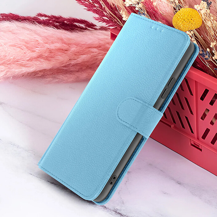 Acheter Zanaé Étui Portefeuille pour Samsung A55 Support et Languette Magnétique Bleu clair